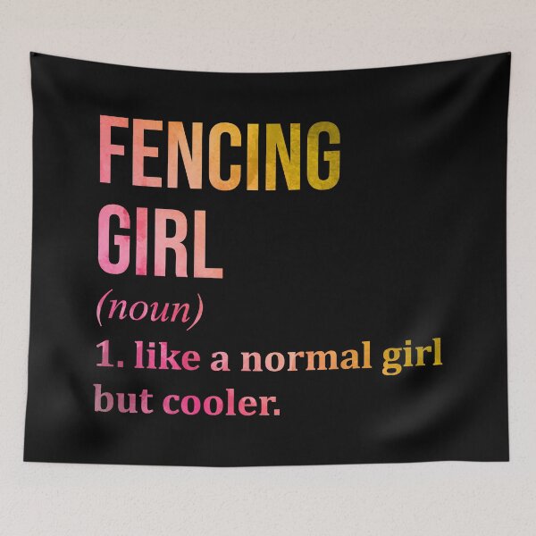 Item preview, Fencing Girl Definition in Watercolor designed and sold by XCIV.