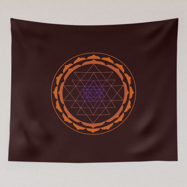 Item preview, Sri Yantra - Warm Outlines designed and sold by kernowerno.