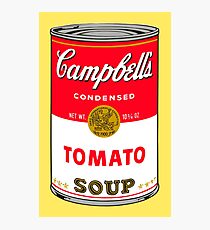 Andy Warhol Campbell Soup Can Pop art print Photographic Print