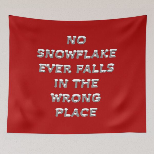Item preview, No Snowflake Ever Falls In The Wrong Place Zen Proverb designed and sold by taiche.