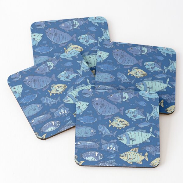 Item preview, muchos peces en el mar azul designed and sold by jaroenchai.