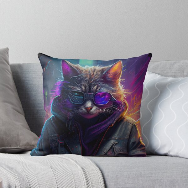 Item preview, S1-004-3 Cyber Beasts Series: Cyberpunk Cat - Part 3 (With Background) designed and sold by Apainterio.