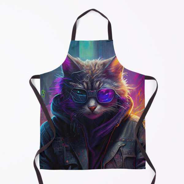 Item preview, S1-004-3 Cyber Beasts Series: Cyberpunk Cat - Part 3 (With Background) designed and sold by Apainterio.