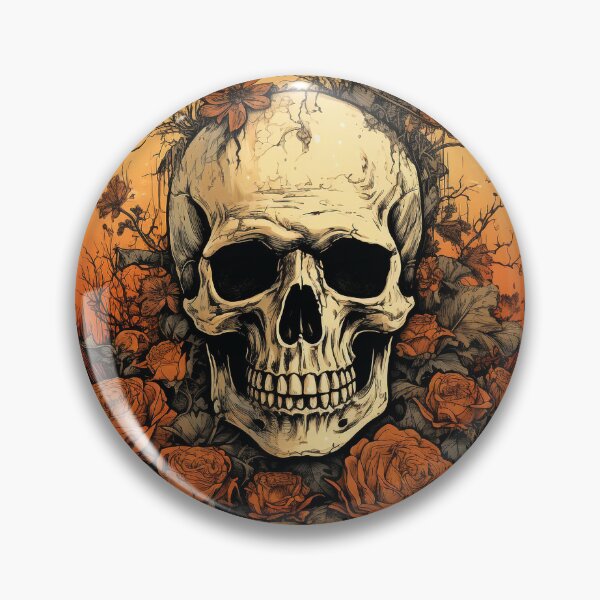 Artikelvorschau, Halloween-Schädel-Sublimationsdesign entworfen und verkauft von BabydellArt.