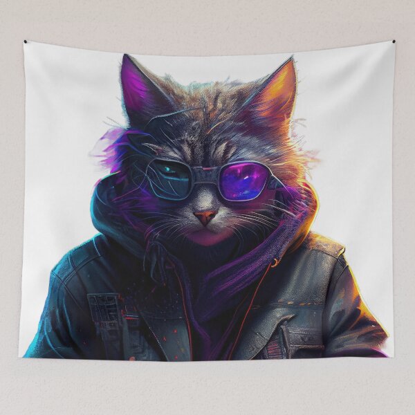Item preview, S1-004-3 Cyber Beasts Series: Cyberpunk Cat - Part 3 designed and sold by Apainterio.