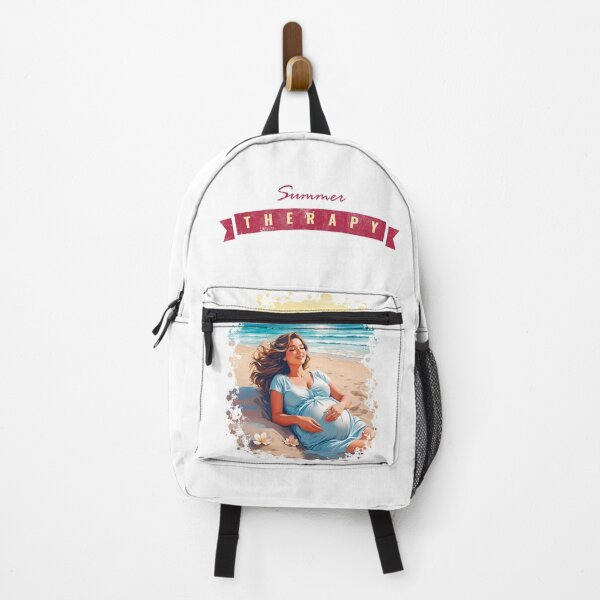 Item preview, Summer Therapy For A Pregnant Woman Feeling Good Beach Therapy On Exotic Beach Vacation Enjoying Pregnant Life designed and sold by TriniTeeClub.
