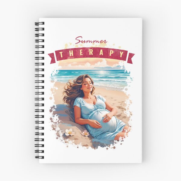 Item preview, Summer Therapy For A Pregnant Woman Feeling Good Beach Therapy On Exotic Beach Vacation Enjoying Pregnant Life designed and sold by TriniTeeClub.