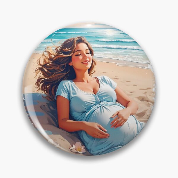 Item preview, Summer Therapy For A Pregnant Woman Feeling Good Beach Therapy On Exotic Beach Vacation Enjoying Pregnant Life designed and sold by TriniTeeClub.