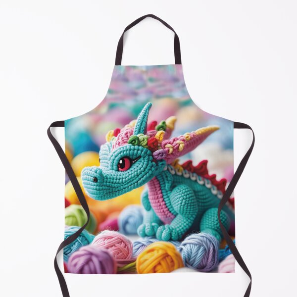 Item preview, crocheted dragon, kawaii designed and sold by Mauswohn.