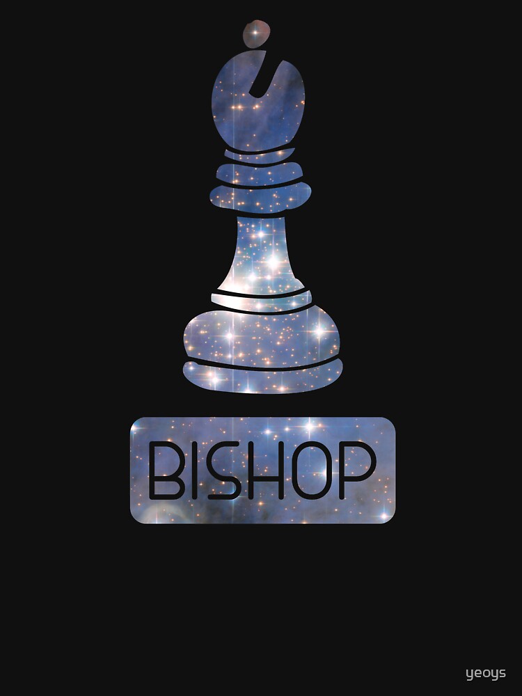 Thumbnail 7 of 7, Essential T-Shirt, Bishop Chess Piece Starry Night Galaxy - Cool Chess Club Gift designed and sold by yeoys.