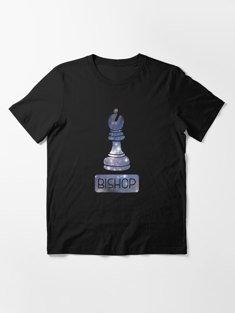 Thumbnail 3 of 7, Essential T-Shirt, Bishop Chess Piece Starry Night Galaxy - Cool Chess Club Gift designed and sold by yeoys.