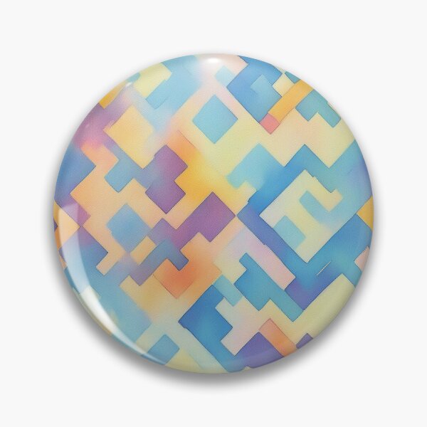 Item preview, Vibrant Blue Yellow Abstract Watercolor Art designed and sold by pattern-atelier.