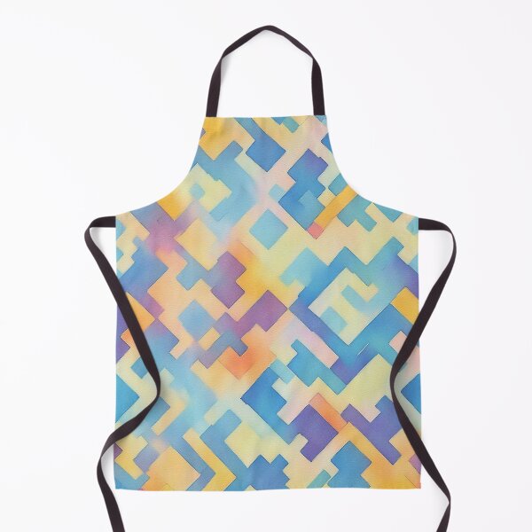 Item preview, Vibrant Blue Yellow Abstract Watercolor Art designed and sold by pattern-atelier.