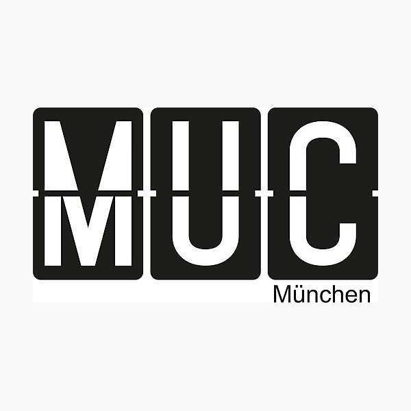 Item preview, Munich airport code designed and sold by tomsns.