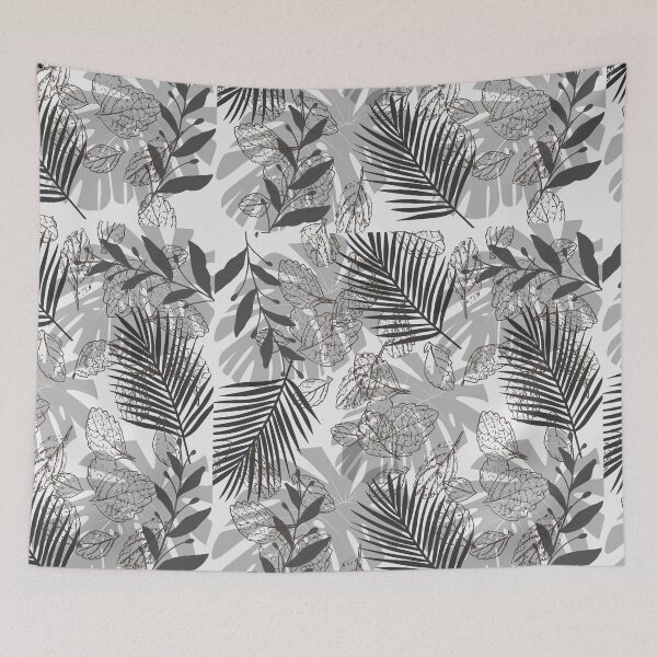 Item preview, Tropical colourful leaf painting artwork. Seamless abstract garden design  designed and sold by Giree07.