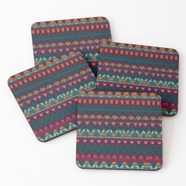 Item preview, Wintery modern design reminiscent of a knitted pattern designed and sold by Pflugart.