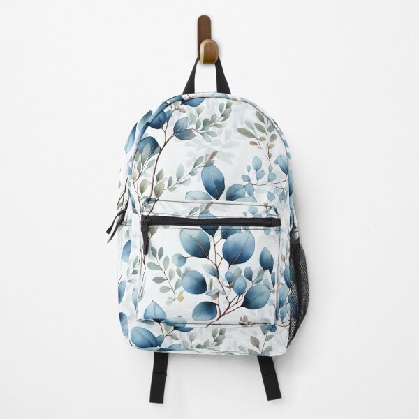 Item preview, Seamless Watercolor painting with eucalyptus leaf pattern designed and sold by sippapas.