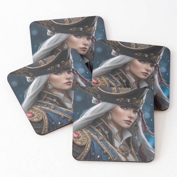 Item preview, platinium haired pirate woman designed and sold by Jambonfromage.