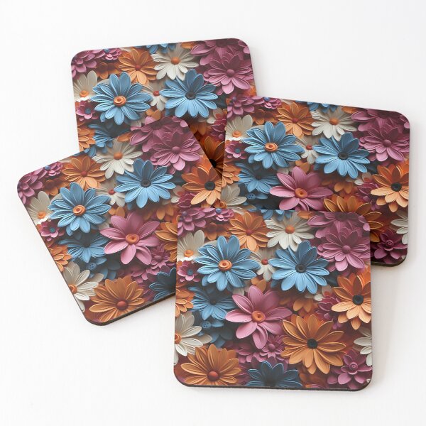 Item preview, colorful paper pattern FlowersFlowers Seamless Pattern,High Resolution 4k designed and sold by sippapas.