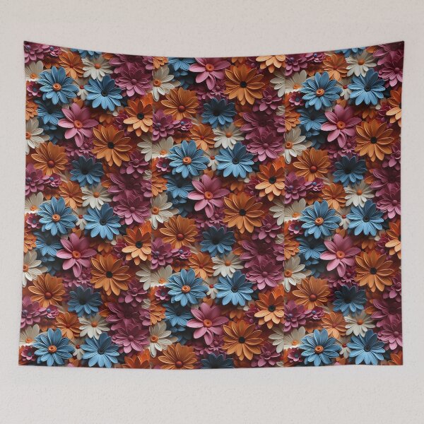 Item preview, colorful paper pattern FlowersFlowers Seamless Pattern,High Resolution 4k designed and sold by sippapas.