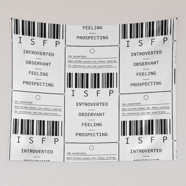 Item preview, ISFP - The Adventurer - Introverted Observant Feeling Prospecting designed and sold by Millusti.
