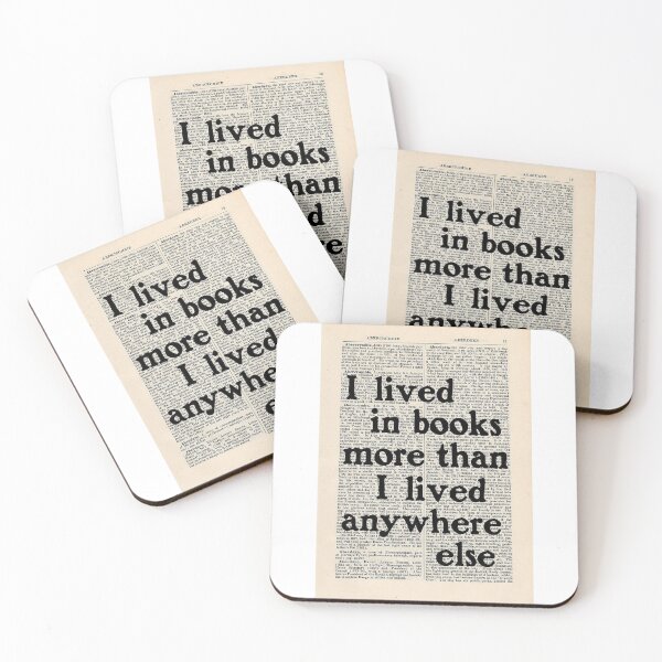 Item preview, I lived in books more than, I lived anywhere else. designed and sold by Creativezana.