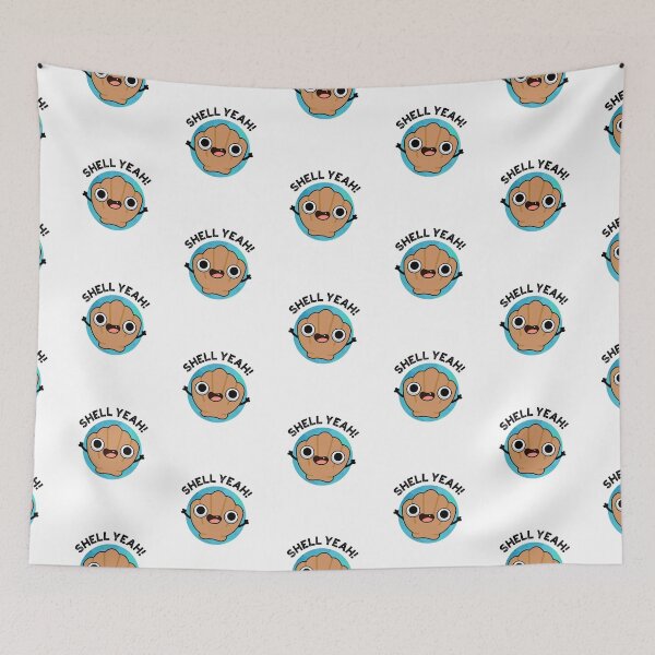 Item preview, Shell Yeah Funny Seashell Puns  designed and sold by punnybone.