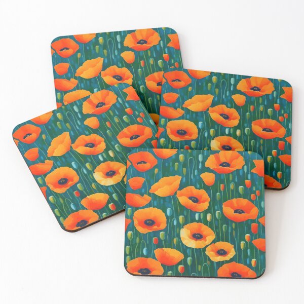 Item preview, Red Poppies designed and sold by Vicky Brago-Mitchell®.