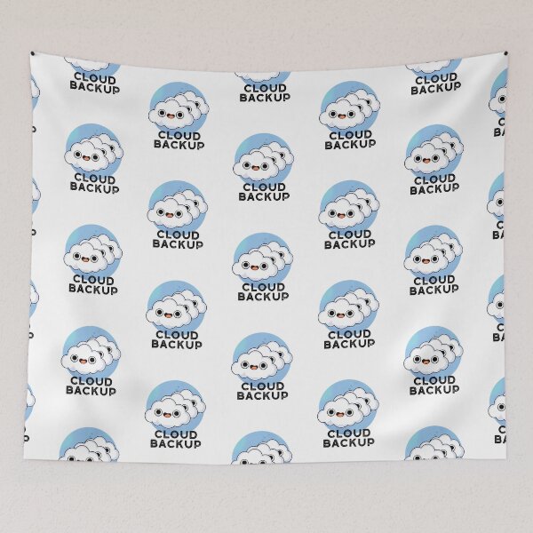 Item preview, Cloud Backup Funny Computer Weather Puns  designed and sold by punnybone.