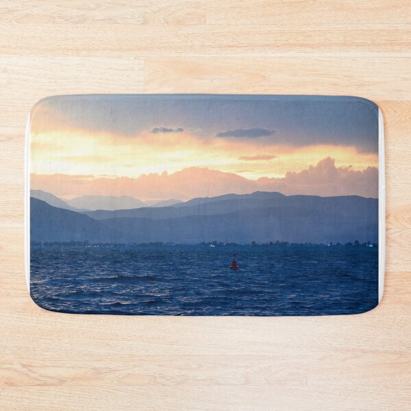 Item preview, Sunset over mountain and sea summertime designed and sold by goceris.