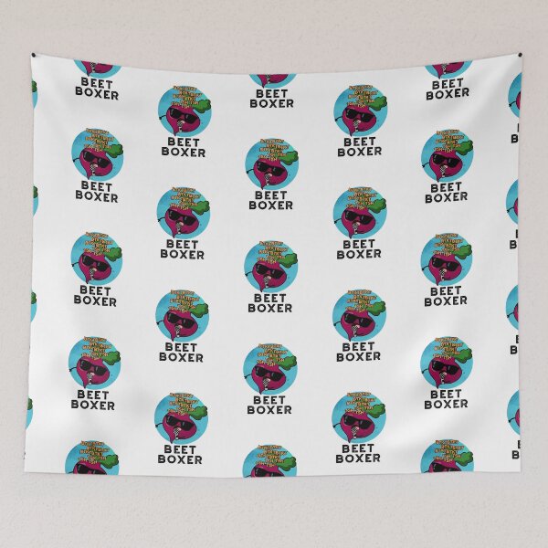 Item preview, Beet Boxer Beatbox Funny Veggie Puns  designed and sold by punnybone.