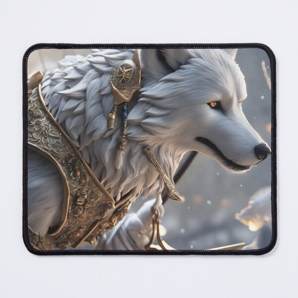 Item preview, armored white wolf designed and sold by Jambonfromage.