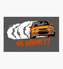 2017 Chevrolet SS- Orange Blast Photographic Print