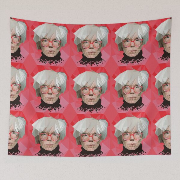 Item preview, Andy Warhol low poly portrait designed and sold by SydneyKoffler.