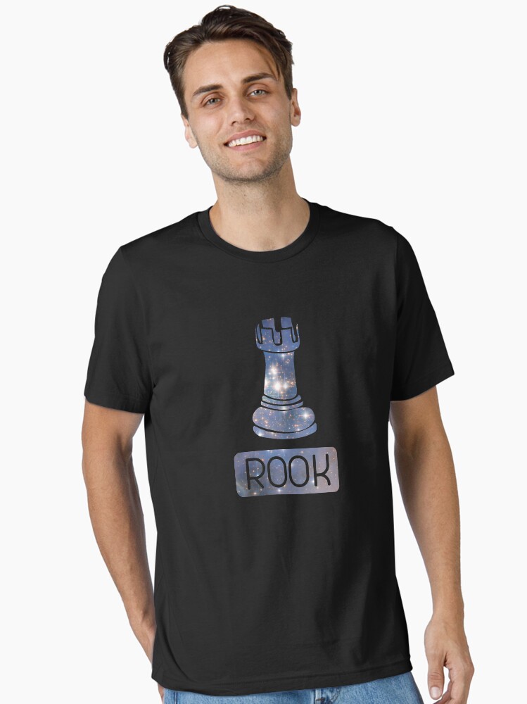 Thumbnail 1 of 7, Essential T-Shirt, Rook Chess Piece Starry Night Galaxy - Cool Chess Club Gift designed and sold by yeoys.
