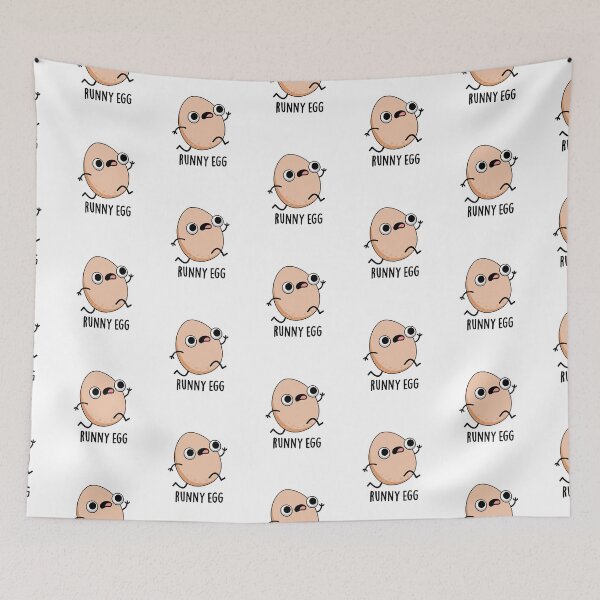 Item preview, Runny Egg Funny Food Puns  designed and sold by punnybone.