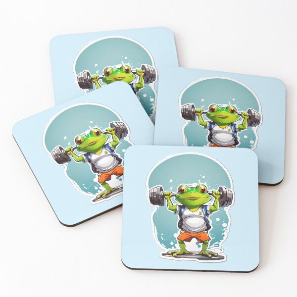 Item preview, frog weightlifting fitness gym designed and sold by GaemGlomDesign.