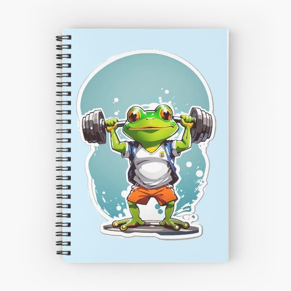 Item preview, frog weightlifting fitness gym designed and sold by GaemGlomDesign.