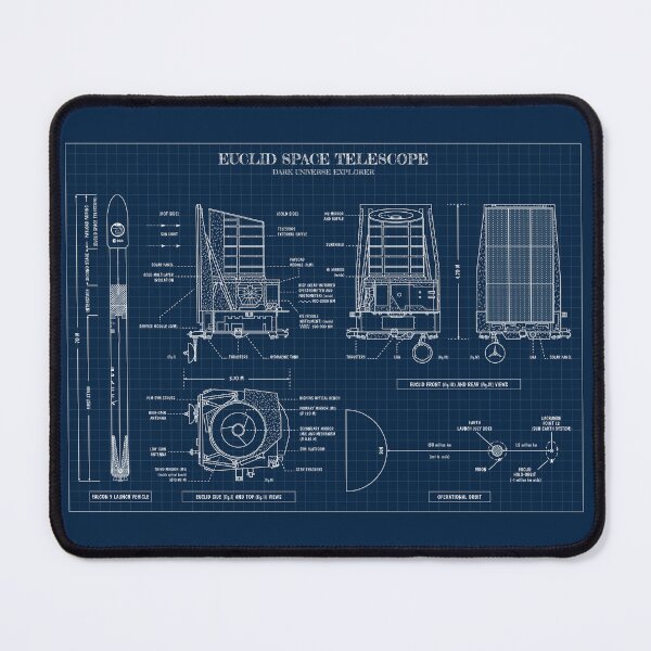 Item preview, Euclid Space Telescope. Dark Universe Explorer (Navy Blueprint) designed and sold by BGALAXY.