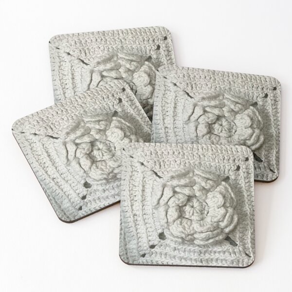 Item preview, Crocheted White Flower - Hand Crochet - Photography designed and sold by Victoria Rose.