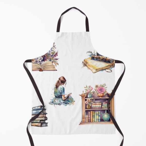 Item preview, Aesthetic book flower lady vintage library school designed and sold by AgnesMBrae.