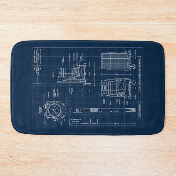 Item preview, Euclid Space Telescope (Navy Blueprint. Vertical) designed and sold by BGALAXY.