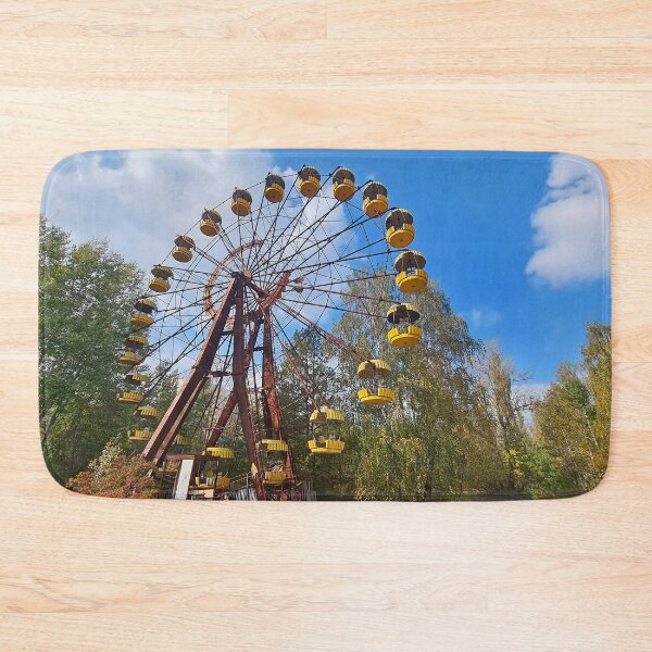 Item preview, Abandoned Pripyat Carousel - Chernobyl Photography designed and sold by Emaga Digital Studio.