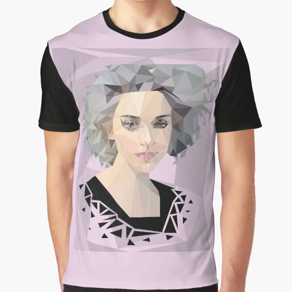 Annie Clark - St. Vincent - retrato geométrico de baja poli Camiseta gráfica