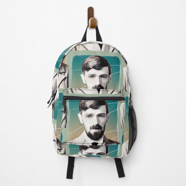 Item preview, English Writer DH Lawrence - green - illustration  designed and sold by Litstoy.