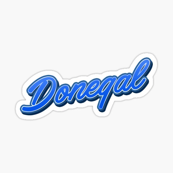 Donegal Typography ir Sticker
