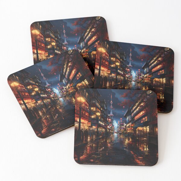 Item preview, A city street at night designed and sold by Nickyayee.