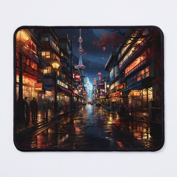 Item preview, A city street at night designed and sold by Nickyayee.