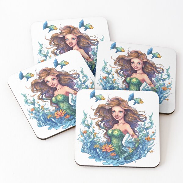 Item preview, Little Mermaid Sticker designed and sold by ArtMotionFlow.