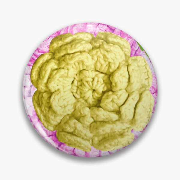 Item preview, Hand Crocheted Pink and Yellow Flowers - Hand Crochet designed and sold by Victoria Rose.